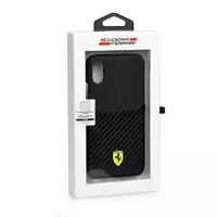 Ferrari SF Carbon with Card Slot Hard Case iPhone X ; Xs Black