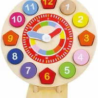 Часы детские со вкладышами (деревянные),Чехия