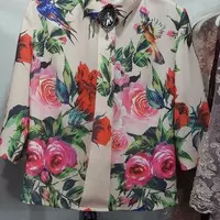 Классическая турецкая блузка Kedma копия D&G