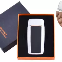 USB запальничка в подарунковій упаковці Тигр (Спіраль розжарювання) №HL-55 White