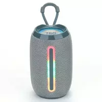 Bluetooth-колонка TG653 з RGB ПІДСВІЧУВАННЯМ,  speakerphone, радіо, grey