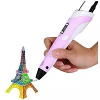 3Д ручка с LCD дисплеем Smart 3D pen-2 розовая