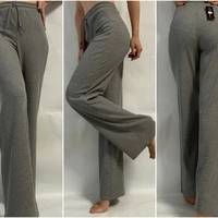 Широкие брюки в рубчик мод.№ 99 серый