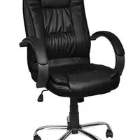 Компьютерное офисное кресло с эко кожи Malatec 8983  черное