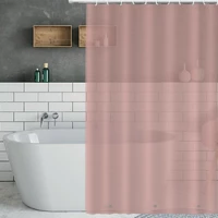 Шторка для ванны из полиэстера водонепроницаемая Bathlux 180x180 см с кольцами, занавеска для ванной комнаты