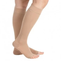 Гольфи компресійні антиварикозні до коліна з відкритим носком Orthopoint ERSA-509-1 Бежеві, Розмір L