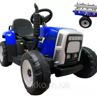 Трактор C1 на аккумуляторе Синий с прицепом   XMX611