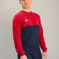 Чоловічий спортивний двоколірний світшот adidas бордово-синій, Ростовка (4 шт)
