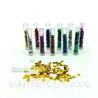 Паєтки в банці "Glitter color" 6 кольорів (3057-5, 1/360/12)