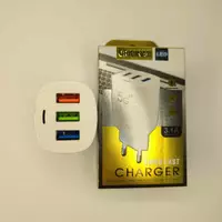 Зарядний пристрій на 3 USB ORIGINAL 5G 3.1 A SUPER CHARGER(500)
