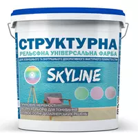 Краска СТРУКТУРНАЯ для создания рельефа стен и потолков SkyLine 8 кг